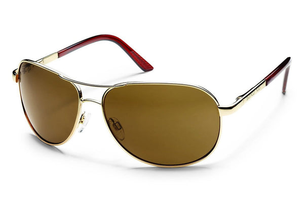 Suncloud  Optics Aviator Sunglasses  - Brown Polarized - Mens