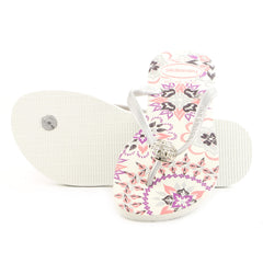 Havaianas Slim Thematic Thong Flip Flop Sandal - White - Womens