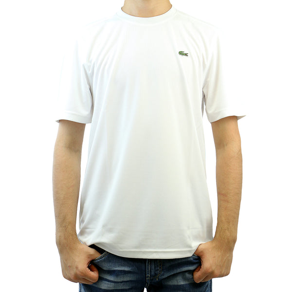 Lacoste Ultra Dry Solid Athletic T-Shirt Tee - Red Currant Bush - Mens