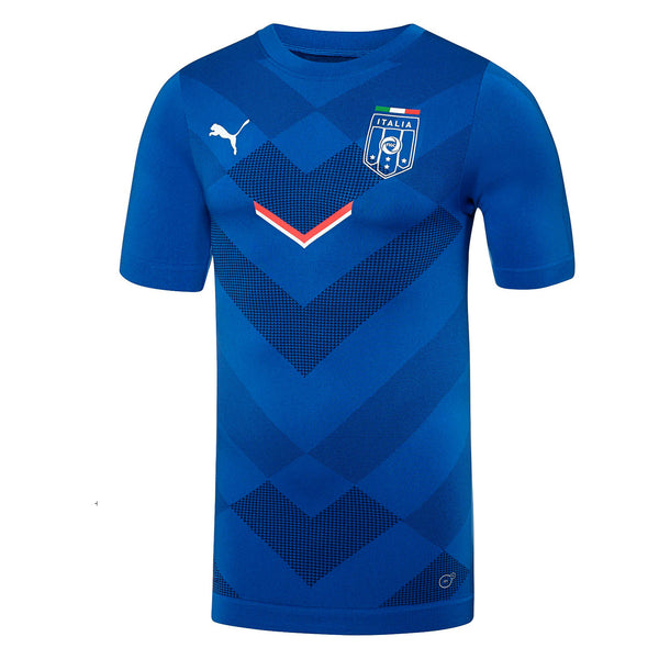 Puma Power Blue/Pea Jersey Tee T-Shirt - - Team FIGC Shoplifestyle Italia Stadium Fan