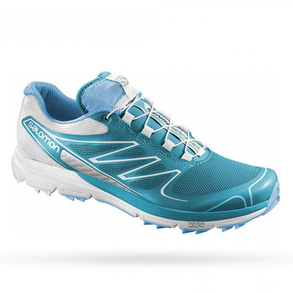Salomon Sense PRO Trail Running Shoe - Blue/White (Womens)