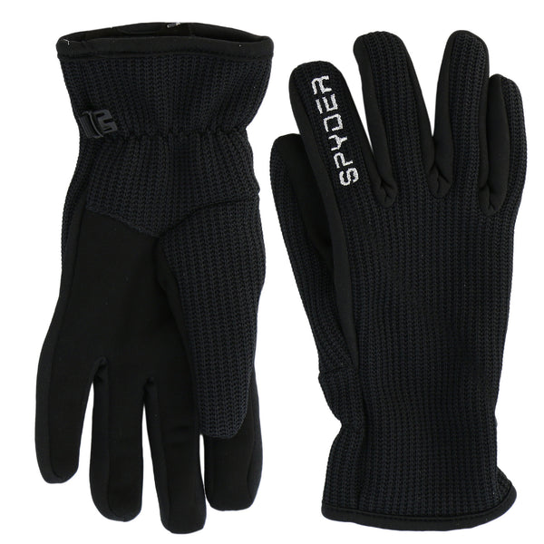 Spyder Core Sweater Conduct Gloves  - Black/Silver - Mens