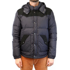 True Religion Contrast Puffer Jacket - Black - Mens