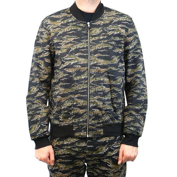 True Religion Runner Zip Fashion Track Jacket - Printed Camo - Mens