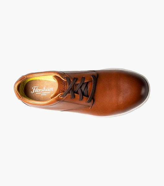 Florsheim Men's Crossover Work Steel Toe Plain Toe Oxford - Cognac
