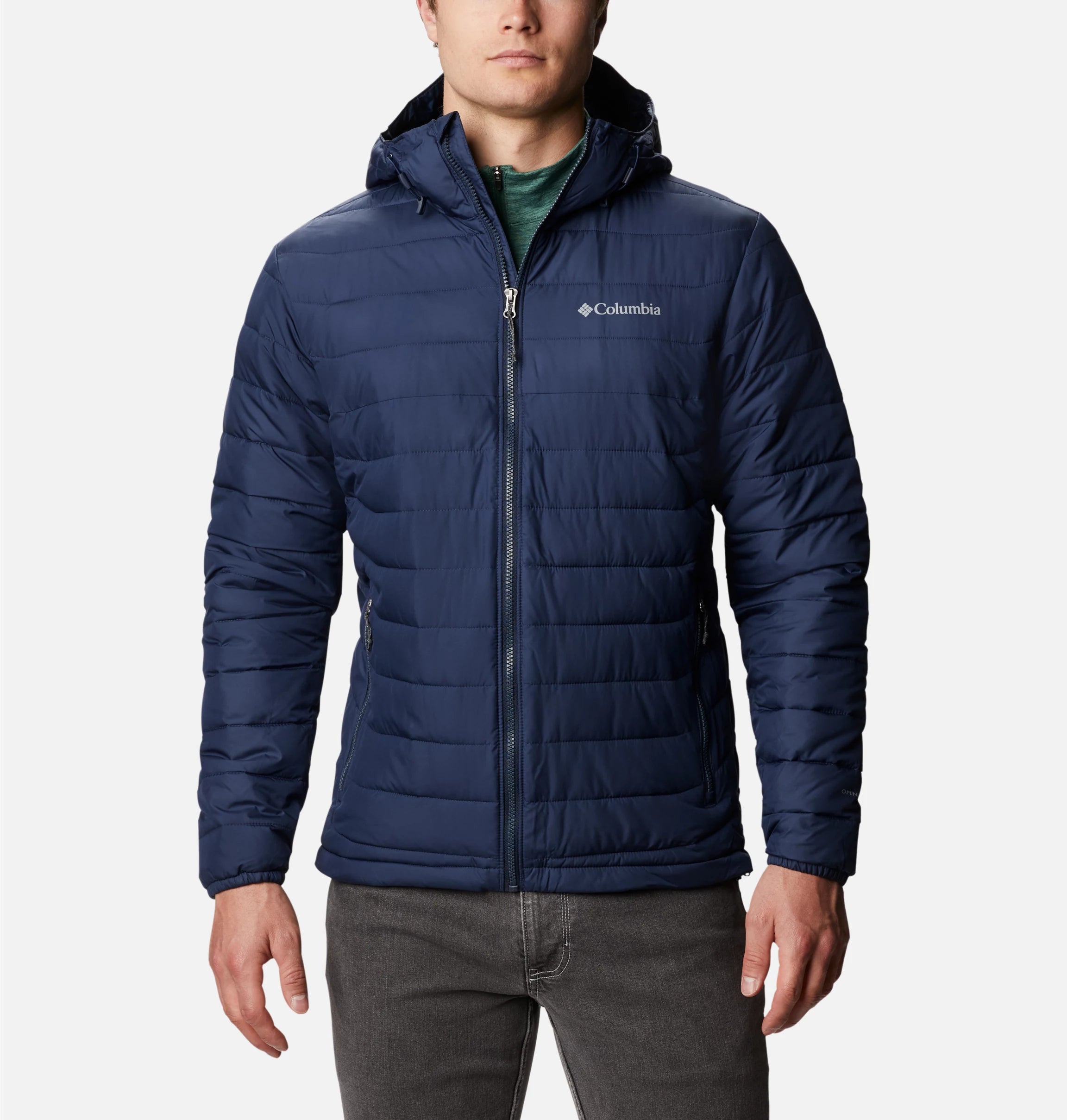 Men's powder lite hooded insulated deals jacket