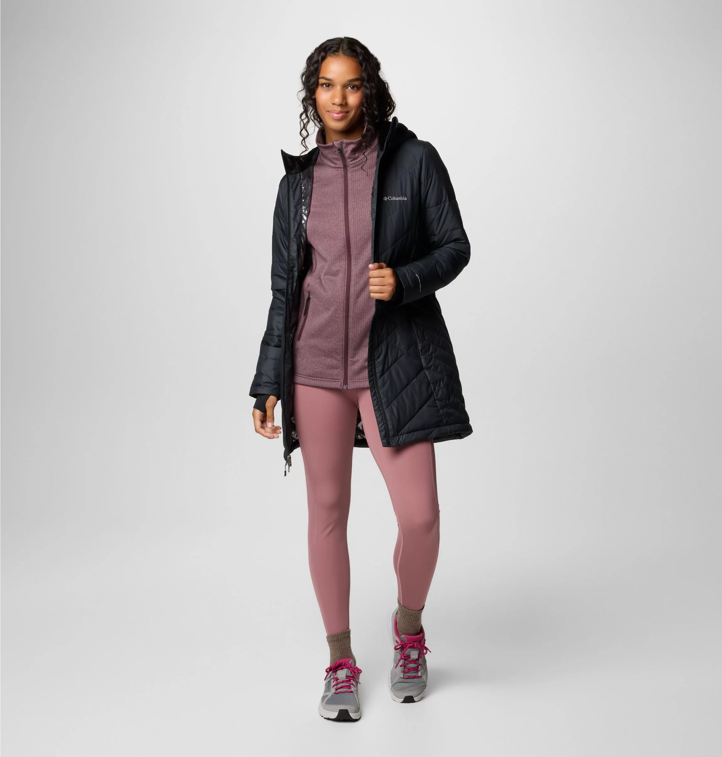 Columbia Women's Heavenly Long Hooded Jacket - Black - Shoplifestyle Columbia Women's Heavenly Long Hooded Jacket - Black - Shoplifestyle