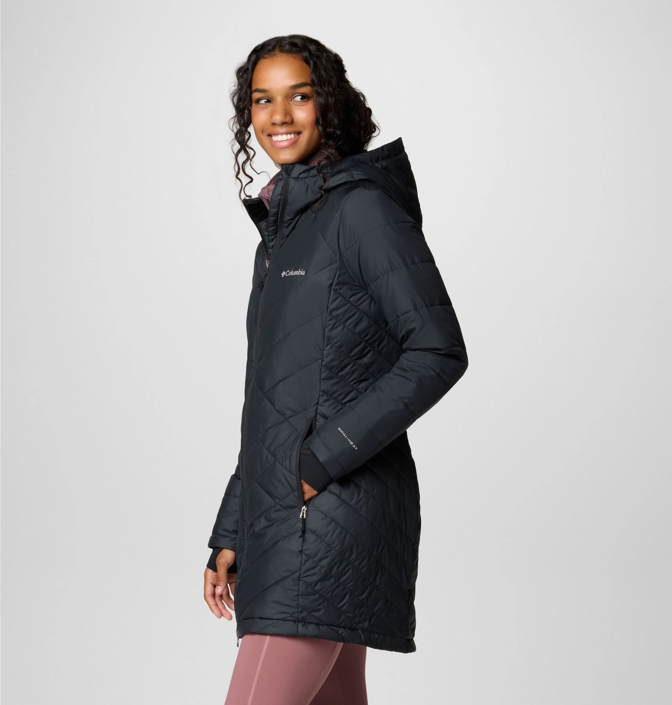 Columbia Women's Heavenly Long Hooded Jacket - Black - Shoplifestyle Columbia Women's Heavenly Long Hooded Jacket - Black - Shoplifestyle