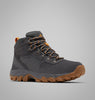 Columbia Men's Newton Ridge Plus II Suede Waterproof Hiking Boot - Dark Grey, Gold Amber