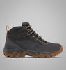 Columbia Men's Newton Ridge Plus II Suede Waterproof Hiking Boot - Dark Grey, Gold Amber