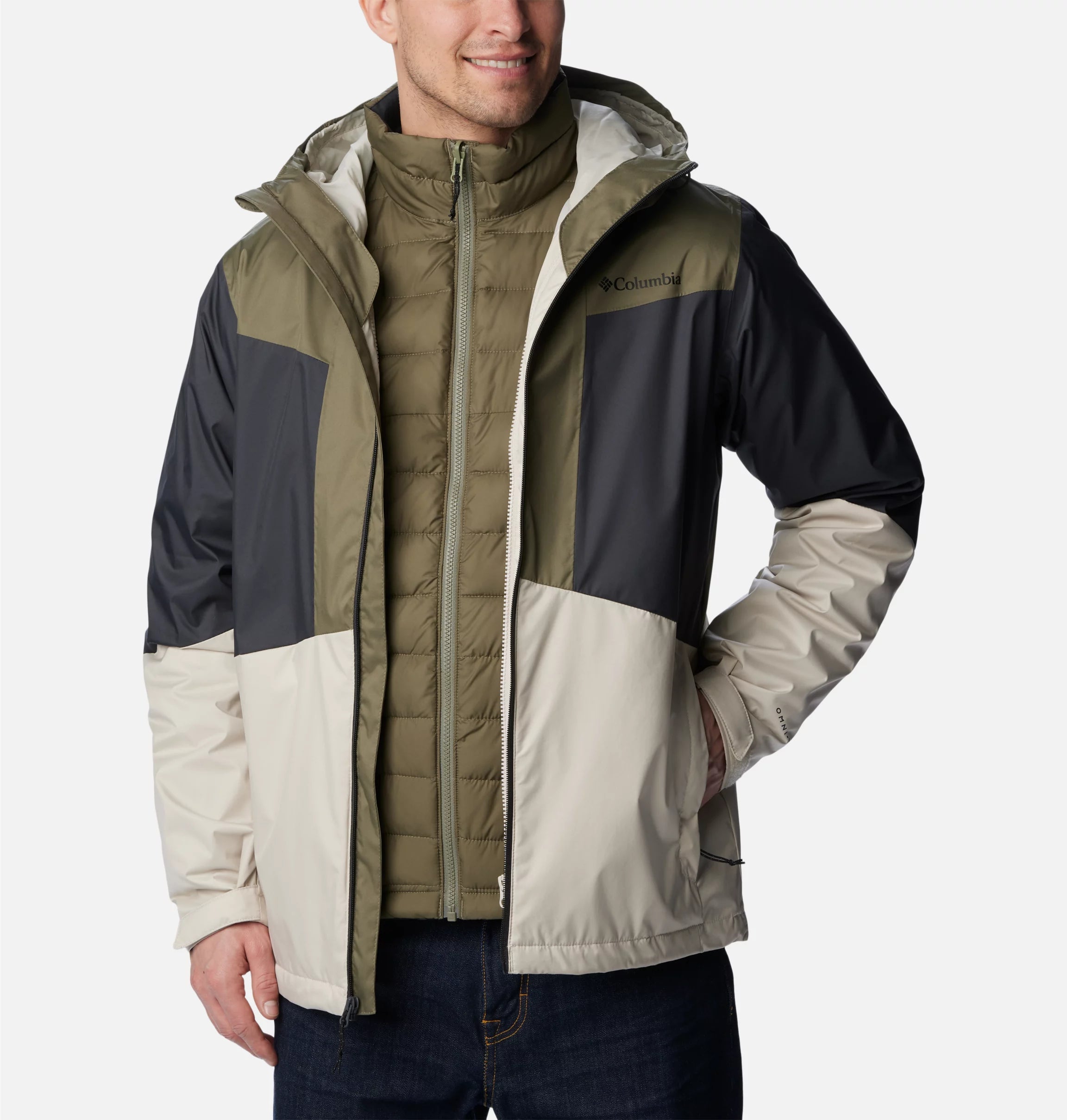 COLUMBIA Omni Heat Puffer Jacket - Zip Up w/ Reflective Liner & Zipper  Pockets Boys size S, EUC