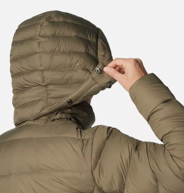 Women's hexbreaker sales long down jacket