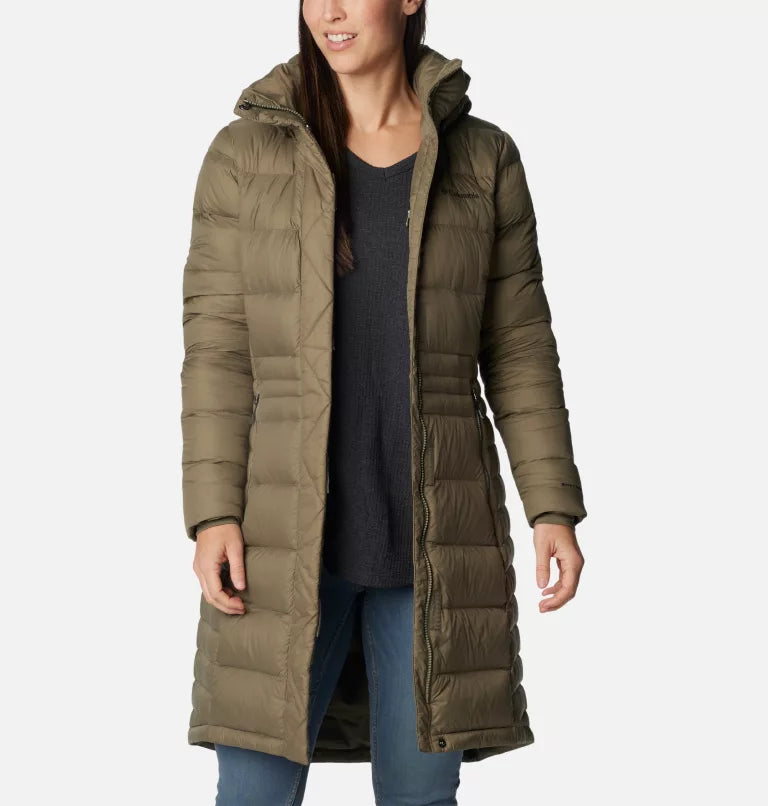 Columbia hexbreaker deals long down jacket