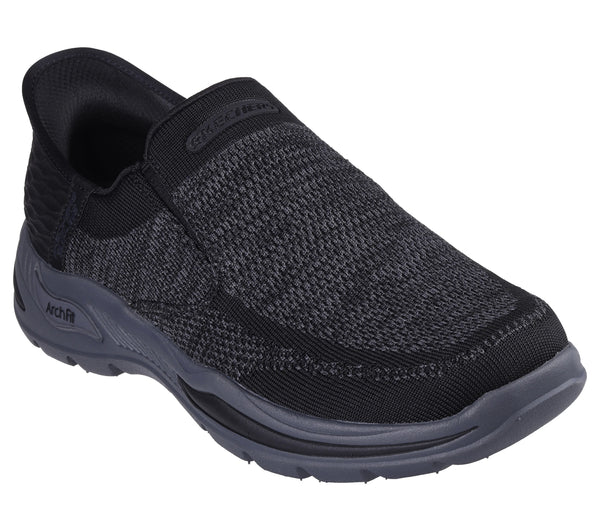 Skechers Men's Slip-ins Relaxed Fit: Arch Fit Motley Atlee - BLACK