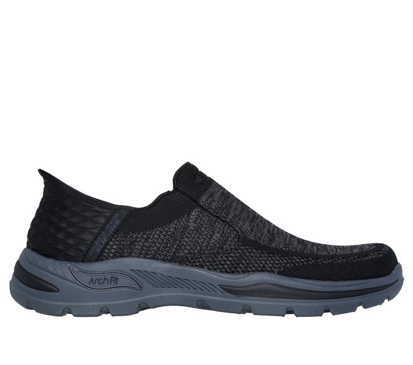 Skechers Men's Slip-ins Relaxed Fit: Arch Fit Motley Atlee - BLACK