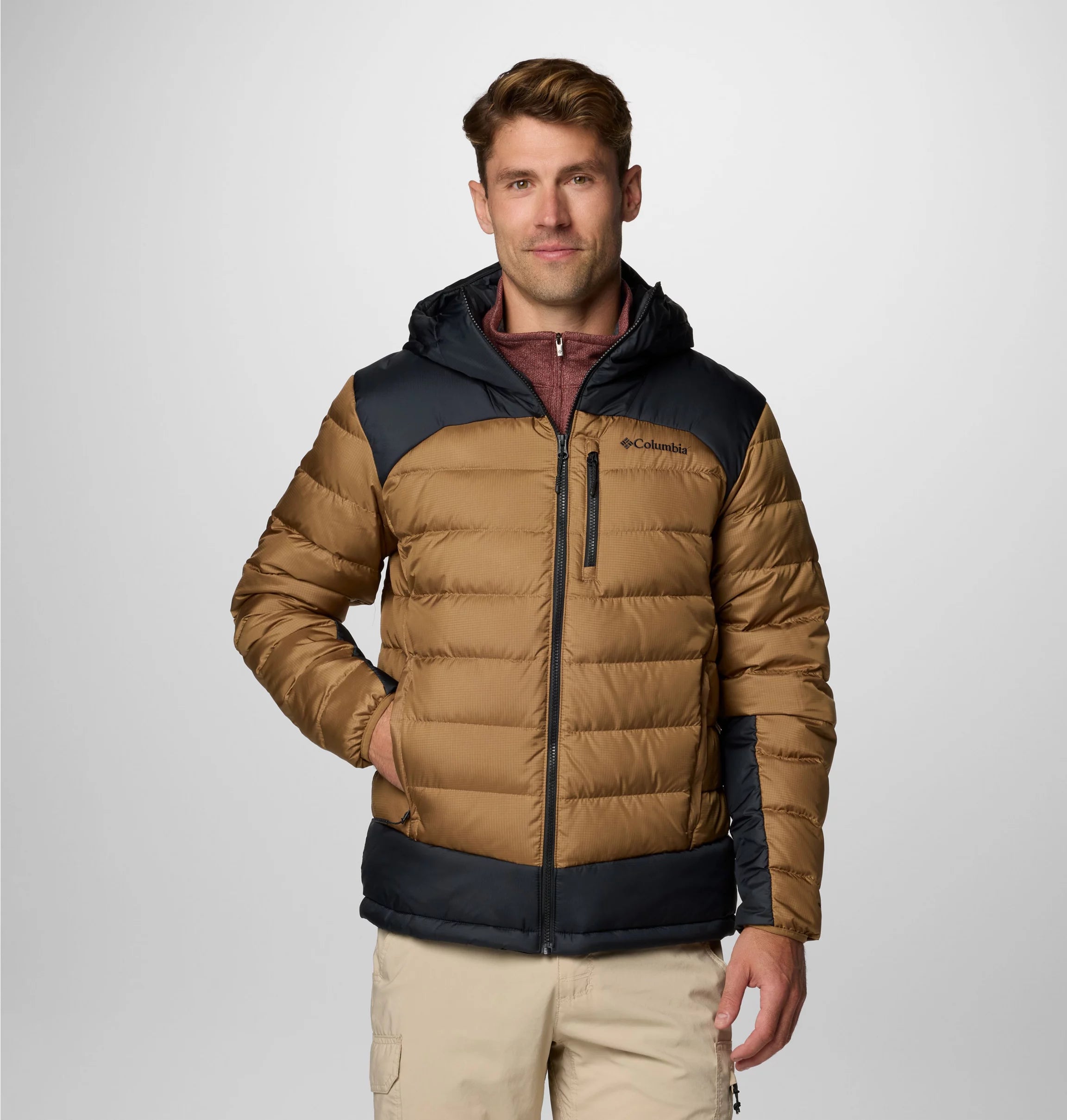 Columbia Men's Autumn Park™ II Down Hooded Jacket - Delta-Black Columbia Men's Autumn Park™ II Down Hooded Jacket - Delta-Black