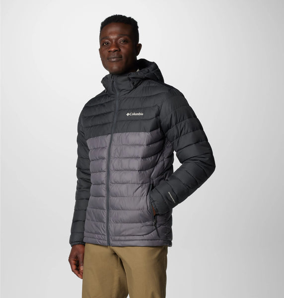 Columbia Men's Powder Lite™ II Hooded Jacket - City Grey, Shark