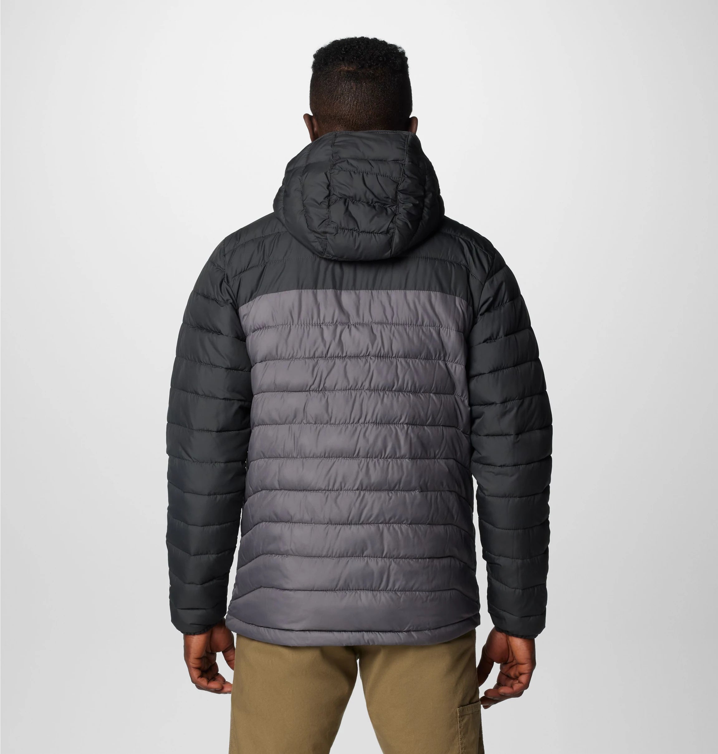 Columbia Men s Powder Lite II Hooded Jacket City Grey Shark Shoplifestyle