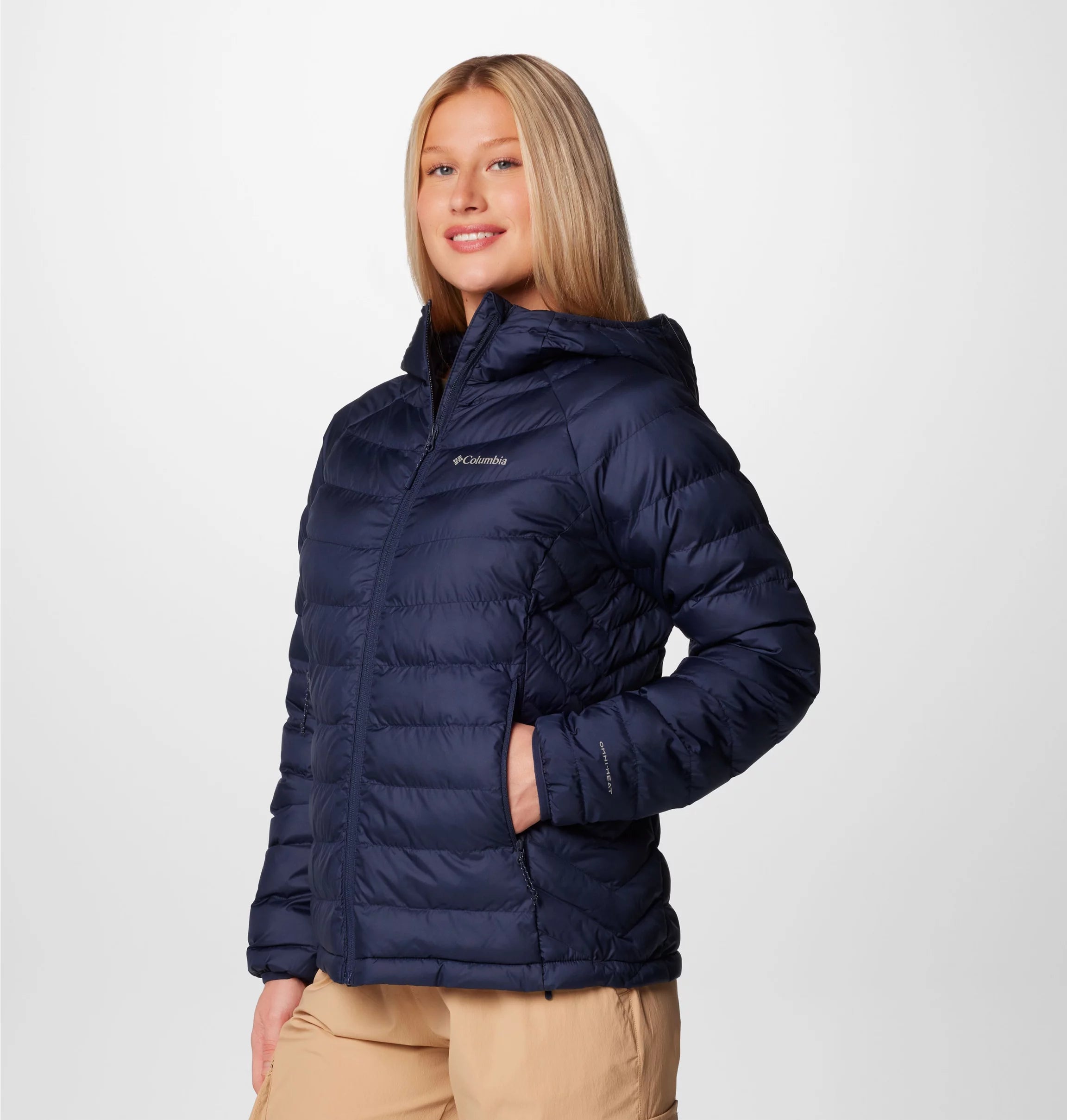 Columbia Women's Powder Lite™ II Hooded Jacket - Collegiate Navy Columbia Women's Powder Lite™ II Hooded Jacket - Collegiate Navy