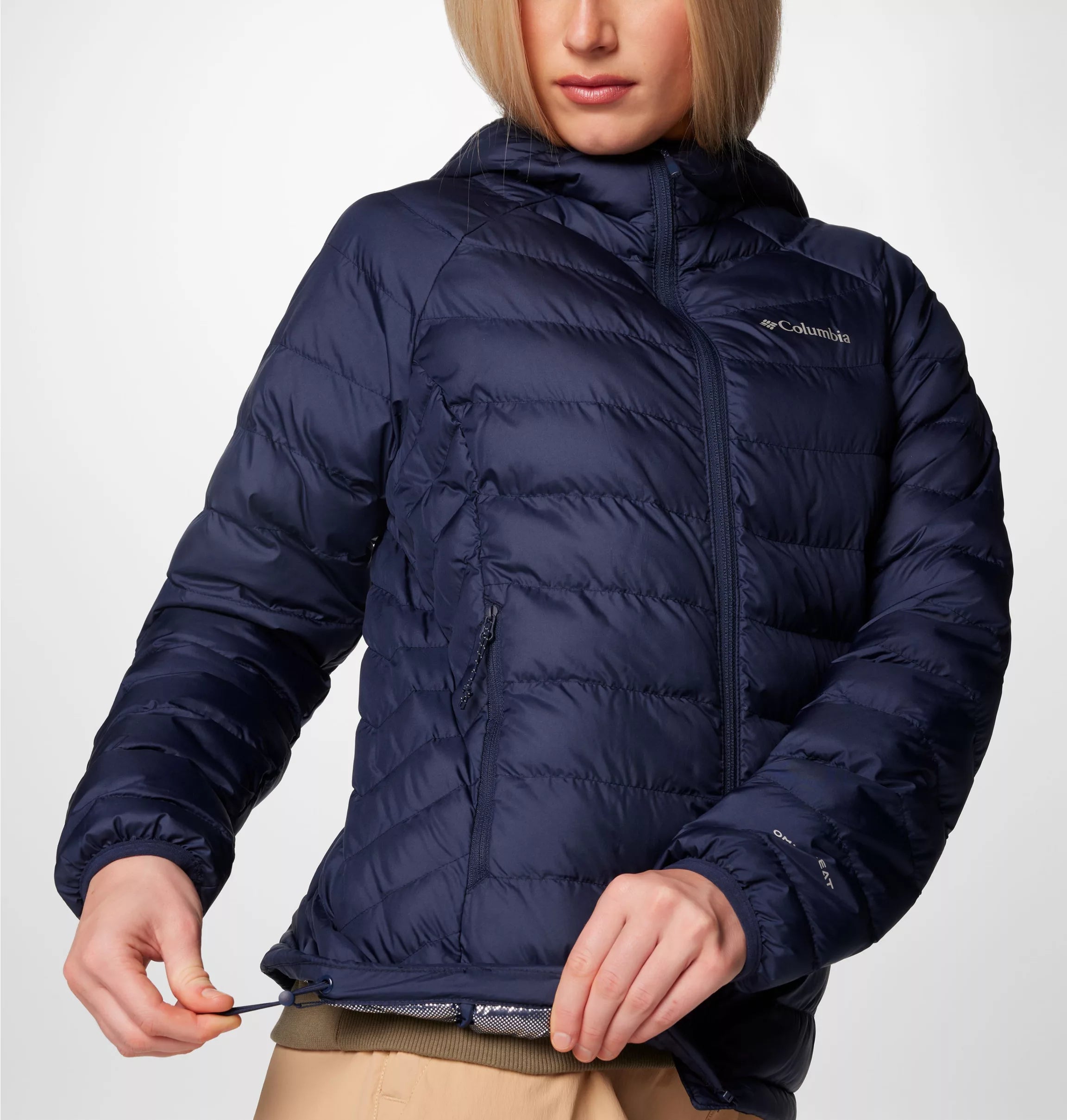 Columbia Women's Powder Lite™ II Hooded Jacket - Collegiate Navy Columbia Women's Powder Lite™ II Hooded Jacket - Collegiate Navy
