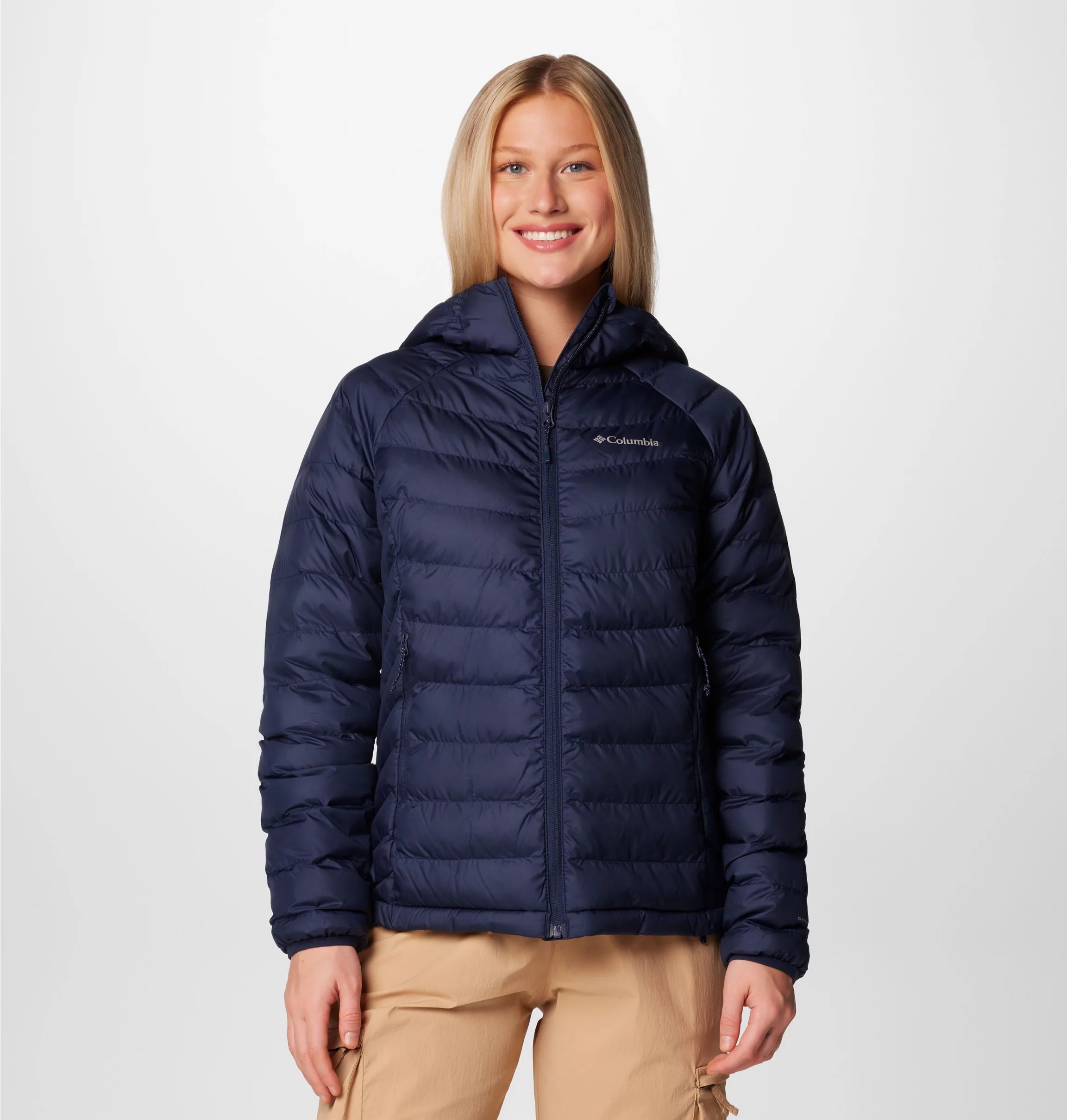 Columbia Women's Powder Lite™ II Hooded Jacket - Collegiate Navy Columbia Women's Powder Lite™ II Hooded Jacket - Collegiate Navy
