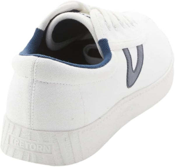 Tretorn Men's Nylite Canvas Sneakers - WHITE/NAVY