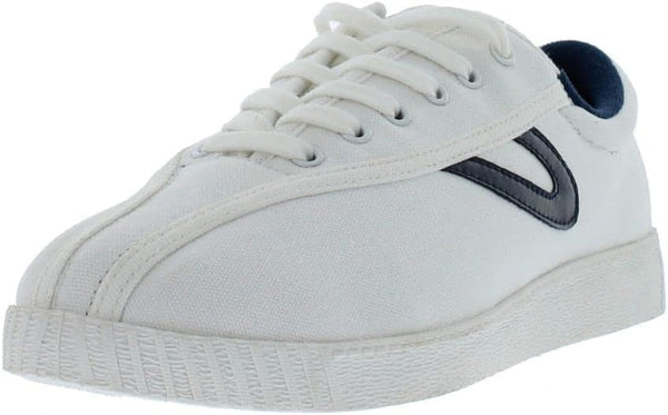 Tretorn Men's Nylite Canvas Sneakers - WHITE/NAVY