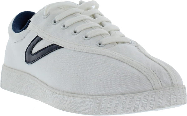 Tretorn Men's Nylite Canvas Sneakers - WHITE/NAVY