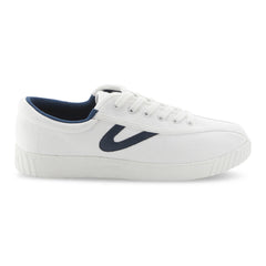 Tretorn Men's Nylite Canvas Sneakers - WHITE/NAVY