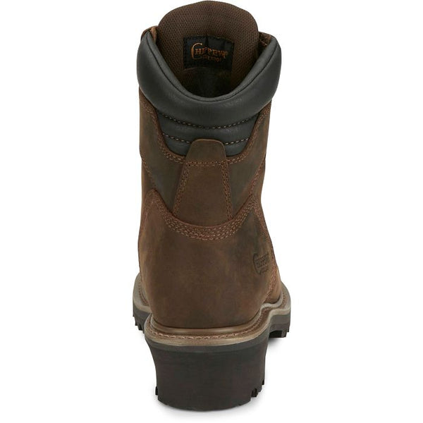 Chippewa Men's Hador 8" Steel Toe Logger - Tough Bark (Brown)