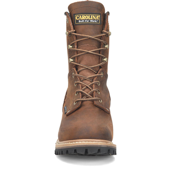 Carolina Men's Elm 8" Waterproof Logger Boots - Brown