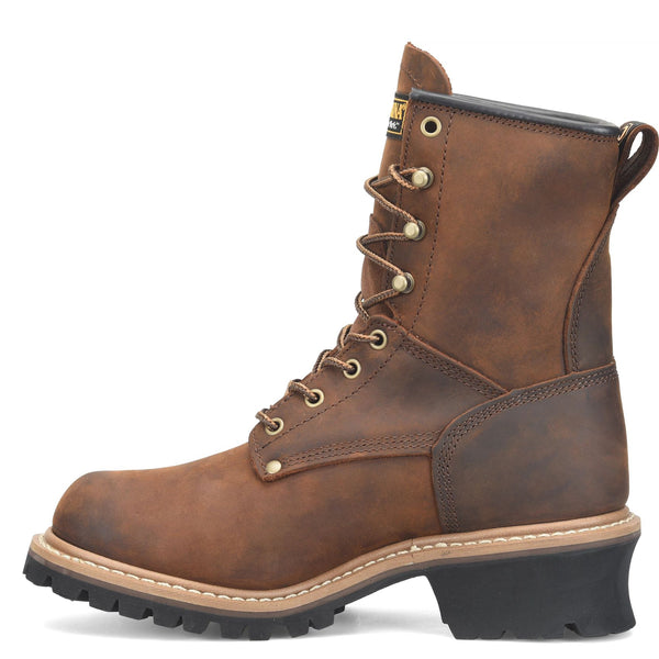 Carolina Men's Elm 8" Waterproof Logger Boots - Brown