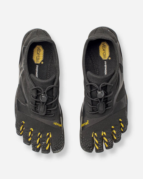 VIBRAM Women's Five Finger KSO EVO Urban Outdoor Running Shoes - Black/Yellow
