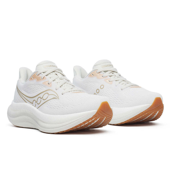 Saucony Women's Triumph 23 Running Shoe WIDE - White | Arctic