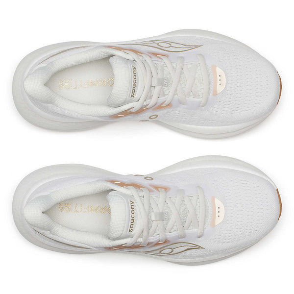Saucony Women's Triumph 23 Running Shoe WIDE - White | Arctic