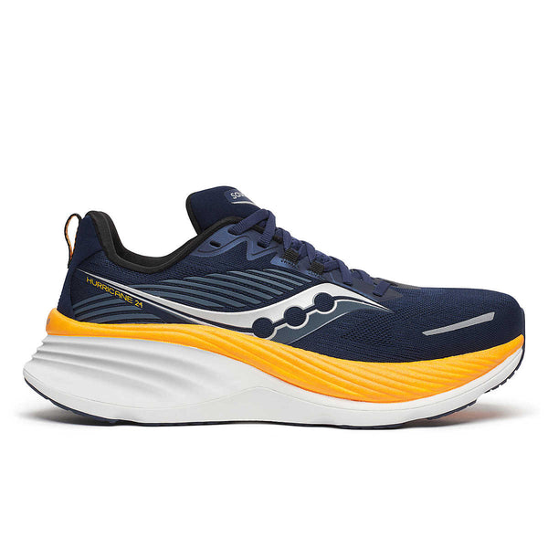 Saucony Men's  Hurricane 24 Running Shoe - Navy | Peel