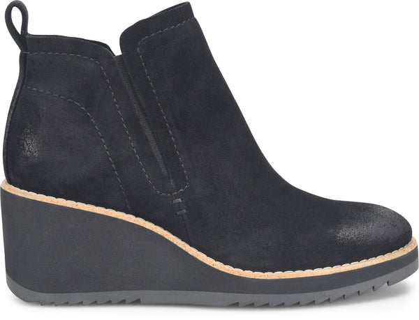 Sofft Women's Emeree Ankle Leather Boots - Black Suede