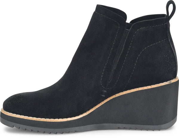 Sofft Women's Emeree Ankle Leather Boots - Black Suede