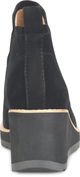 Sofft Women's Emeree Ankle Leather Boots - Black Suede