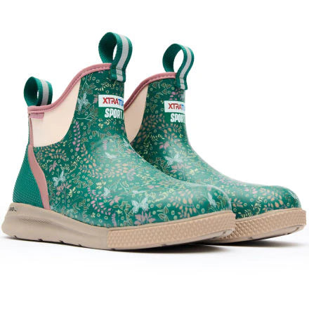Xtratuf Women's 6 in Ankle Deck Boot Sport - GREEN