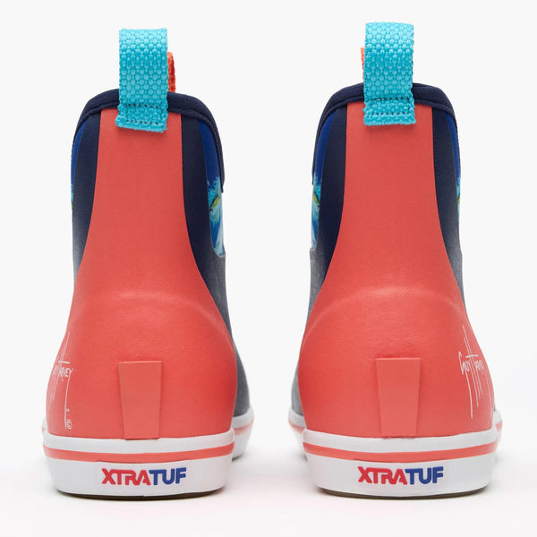 Xtratuf Men's 6 in Ankle Deck Boot Guy Harvey - NAVY SHARK