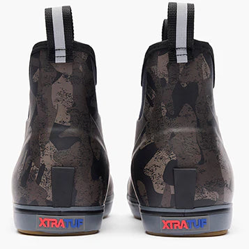 Xtratuf Women's 6 in Black Camo Ankle Deck Boot - CAMO