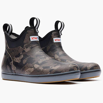 Xtratuf Women's 6 in Black Camo Ankle Deck Boot - CAMO