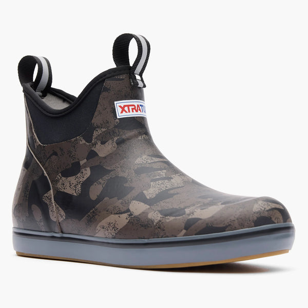 Xtratuf Women's 6 in Black Camo Ankle Deck Boot - CAMO