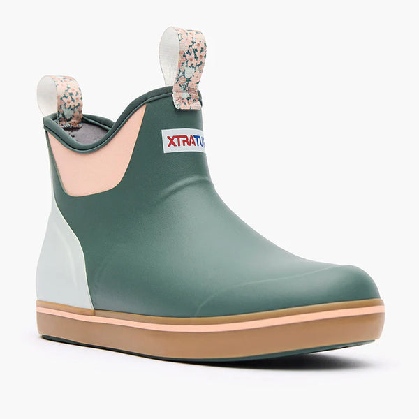 Xtratuf Women's 6 in Ankle Deck Boot - GARDEN GREEN