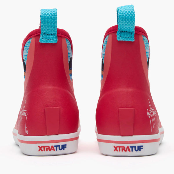 Xtratuf Women's 6 in Ankle Deck Boot Guy Harvey - CORAL SAILFISH