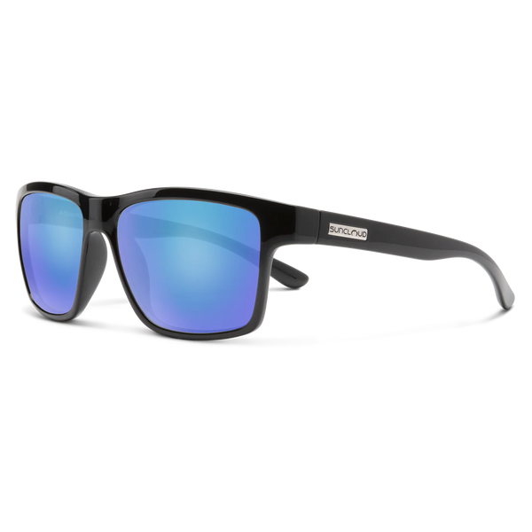 Suncloud - A-Team Black + Polarized Blue Mirror Lens