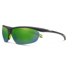 Suncloud - Zephyr Matte Black + Polarized Green Mirror Lens