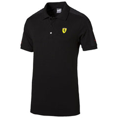 Puma Scuderia Ferrari Athletic Polo Shirt - Black - Mens