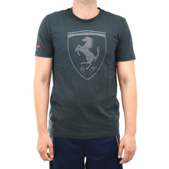 Puma Ferrari Big Shield Short-Sleeve Shirt Fashion Tee - Moonless Night - Mens